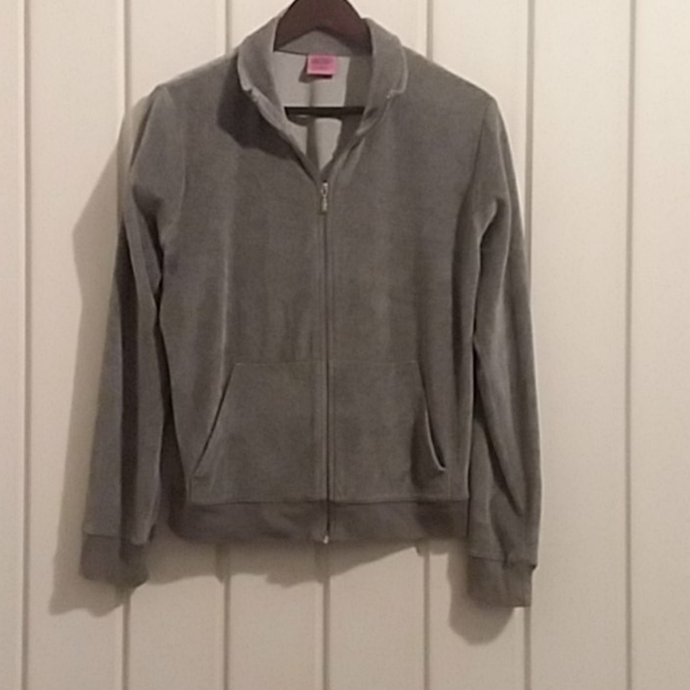 Vintage Steve & Barry's velour zip up sweatshirt
